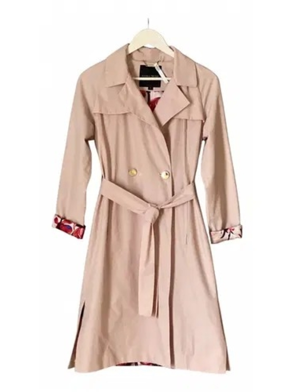 Ivanka Trump Blush Tan Trench Coat with Belt